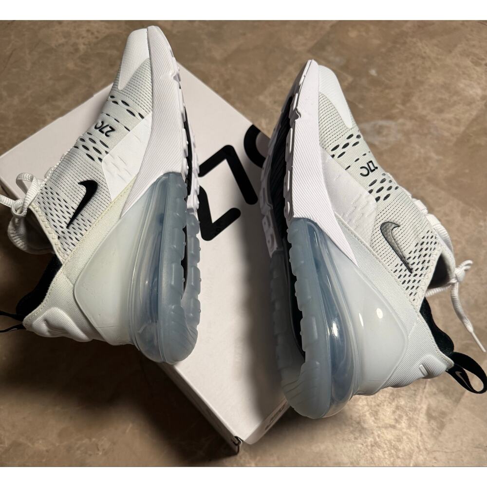 Nike Air Max 270 White Black Women's Size 8 Sneaker AH6789-100 Brand New NIB - Picture 4 of 12